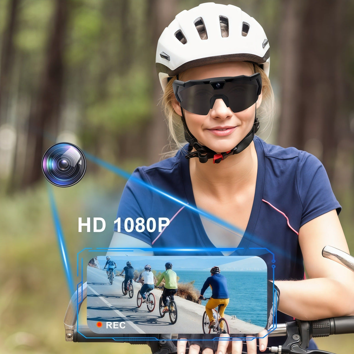 Sports Eyewear Camera Recorder Plastic
