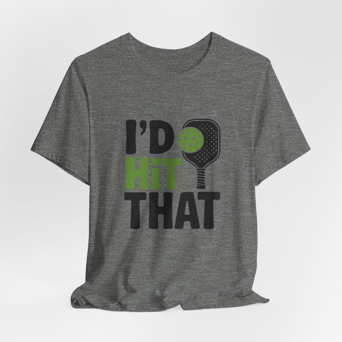 Pickleball Humor Unisex Tee, I'd Hit That Shirt, Gifts for Athletes, Sports T-Shirt, Funny Exercise Apparel