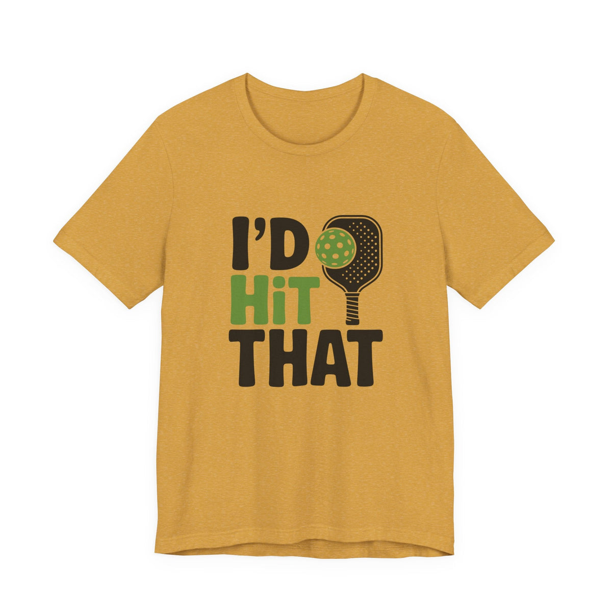 Pickleball Humor Unisex Tee, I'd Hit That Shirt, Gifts for Athletes, Sports T-Shirt, Funny Exercise Apparel