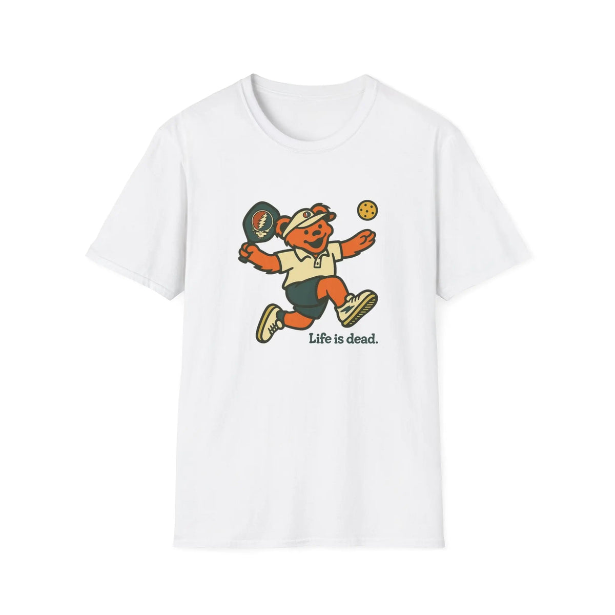Pickleball Bear - Life is Dead T-Shirt