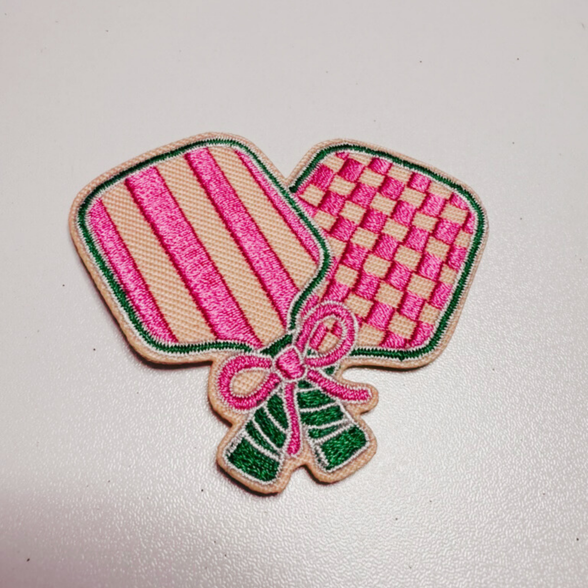 2.5" Pickleball Paddle  -  Embroidered Hat Patch