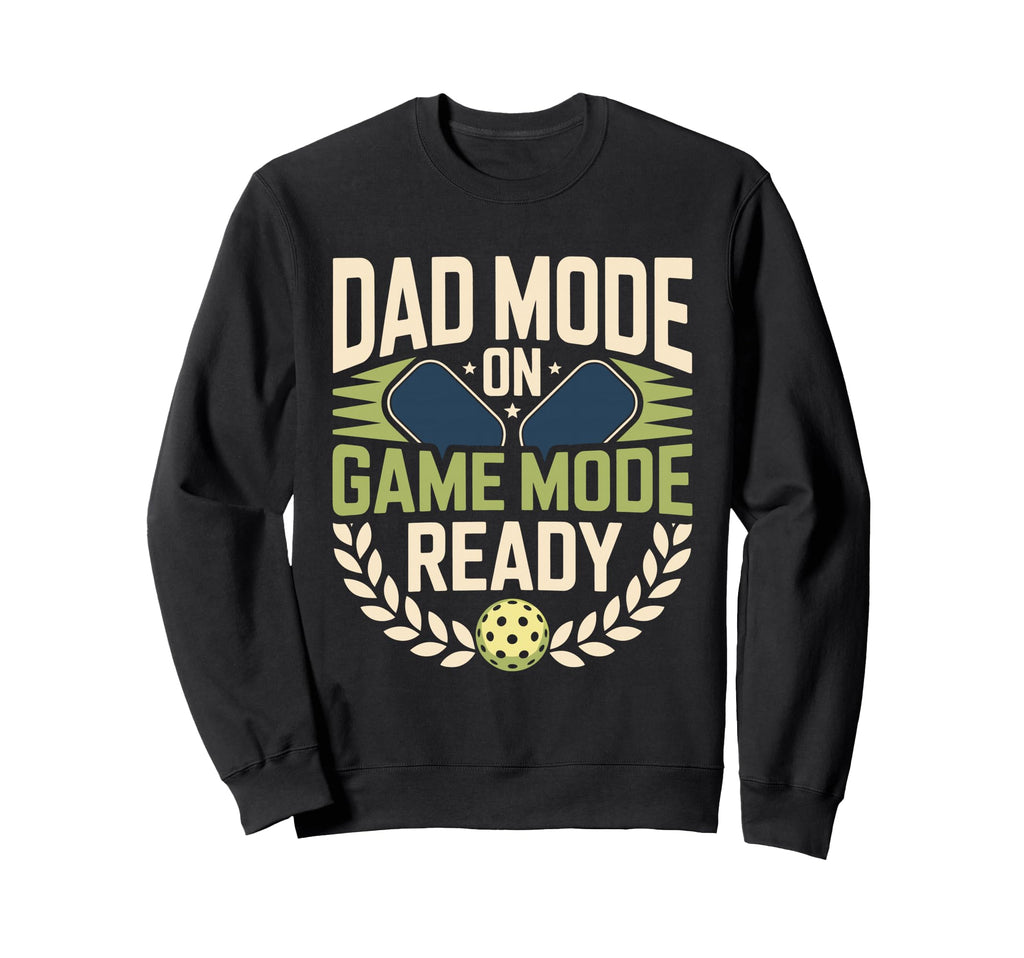 Pickleball Dad Papa Paddle Sport Sweatshirt - Novelty Apparel for Adults