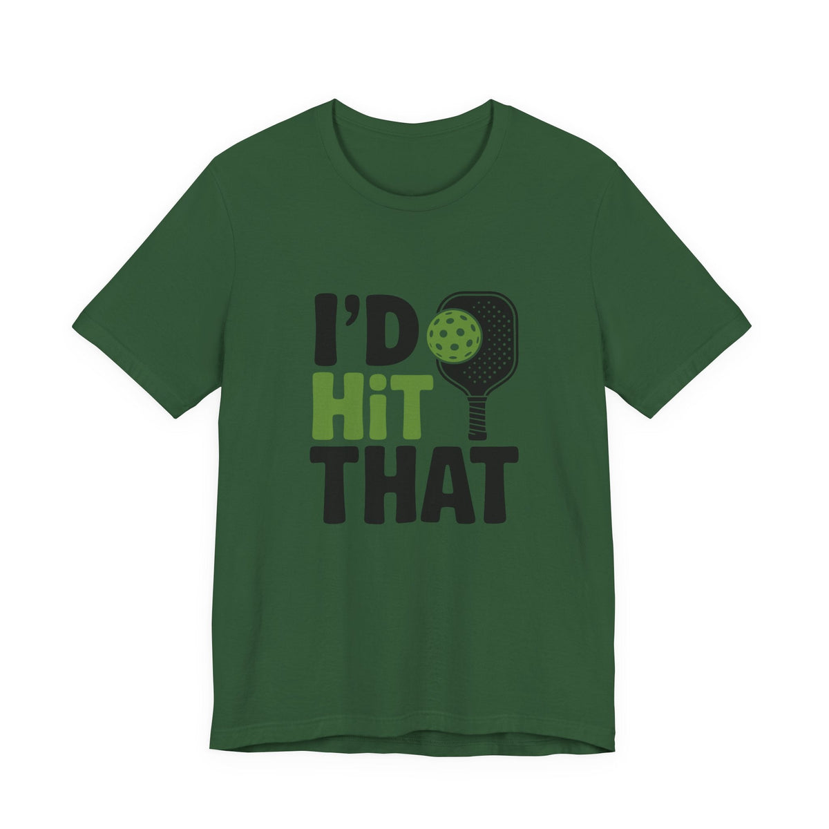 Pickleball Humor Unisex Tee, I'd Hit That Shirt, Gifts for Athletes, Sports T-Shirt, Funny Exercise Apparel