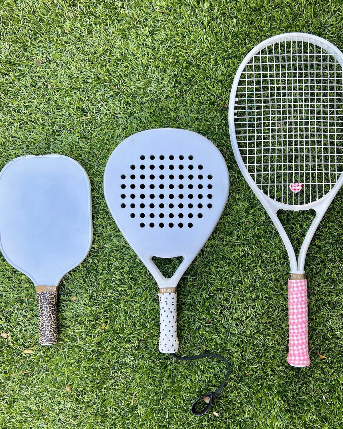 TESSI Tennis Racket Pickleball Paddle Overgrip 3-Pack