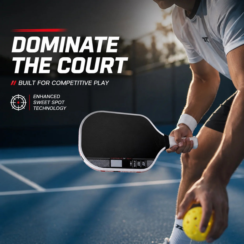 Pickleball Paddle - 4th-generation Hot-Pressed Integrated Design, Textured Matte Surface Made of T700 Carbon Fiber Cloth, PP Hon