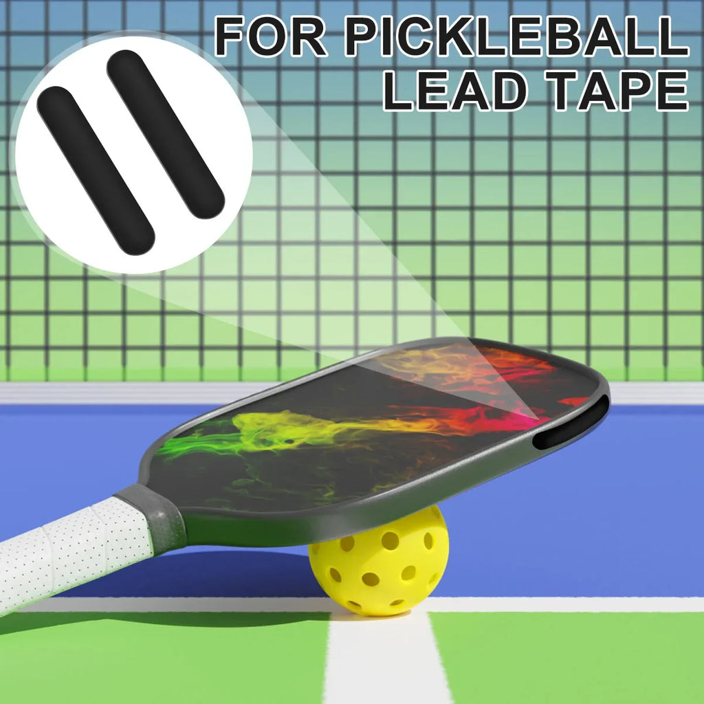 Pickleball Lead Tape Weighted Flexible Adhesive Tape Bars Reusable Paddle Edge Guard Increase Power Swing Speed Accessorie