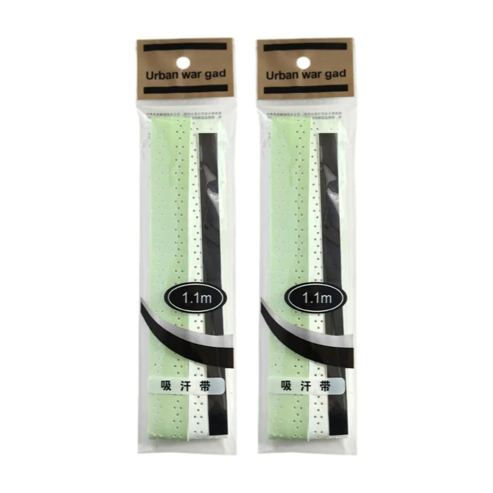 Raised Ridge Pickleball Grip Tape Universal Enhanced Traction Cozy Overgrip Wrap PU Leather Sweat Absorbent Paddle Grip Cover