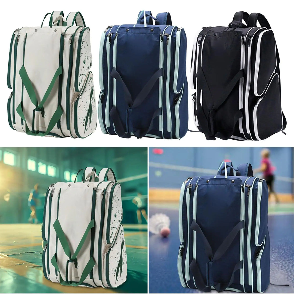 Pickleball Bag Adjustable Straps Shoulder Bag Gear Storage Handbag for Camping