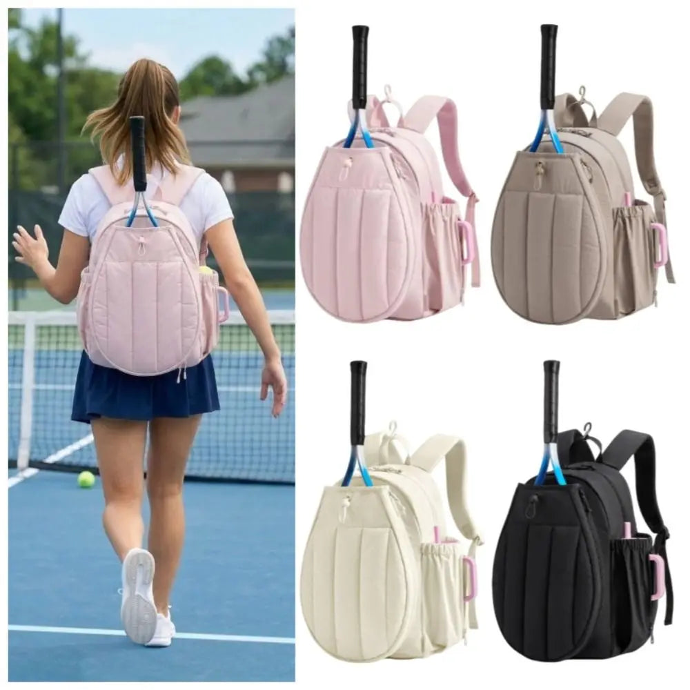 Large Capacity Tennis Backpack 20L Adjustable Pickleball Racket Bag Comfortable Waterproof Pickleball Paddle Cover Women