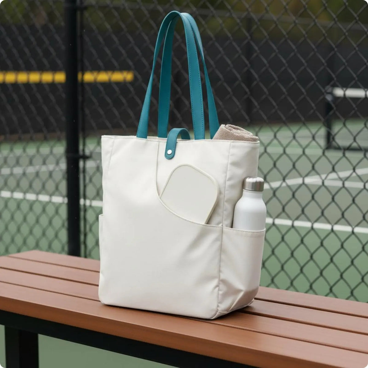 Pickleball Paddle Tote Multiple Pockets Tennis Tote Bag Tennis Racket Storage Bag Strong Protection Sports Gear for Travel