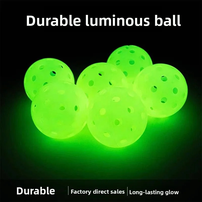 Noctilucentp Pickleball Durable 40 Holes Outdoor 6/12Pcs Pickleballs 26g Outdoor for Competition pickleball Packs of Pickleball