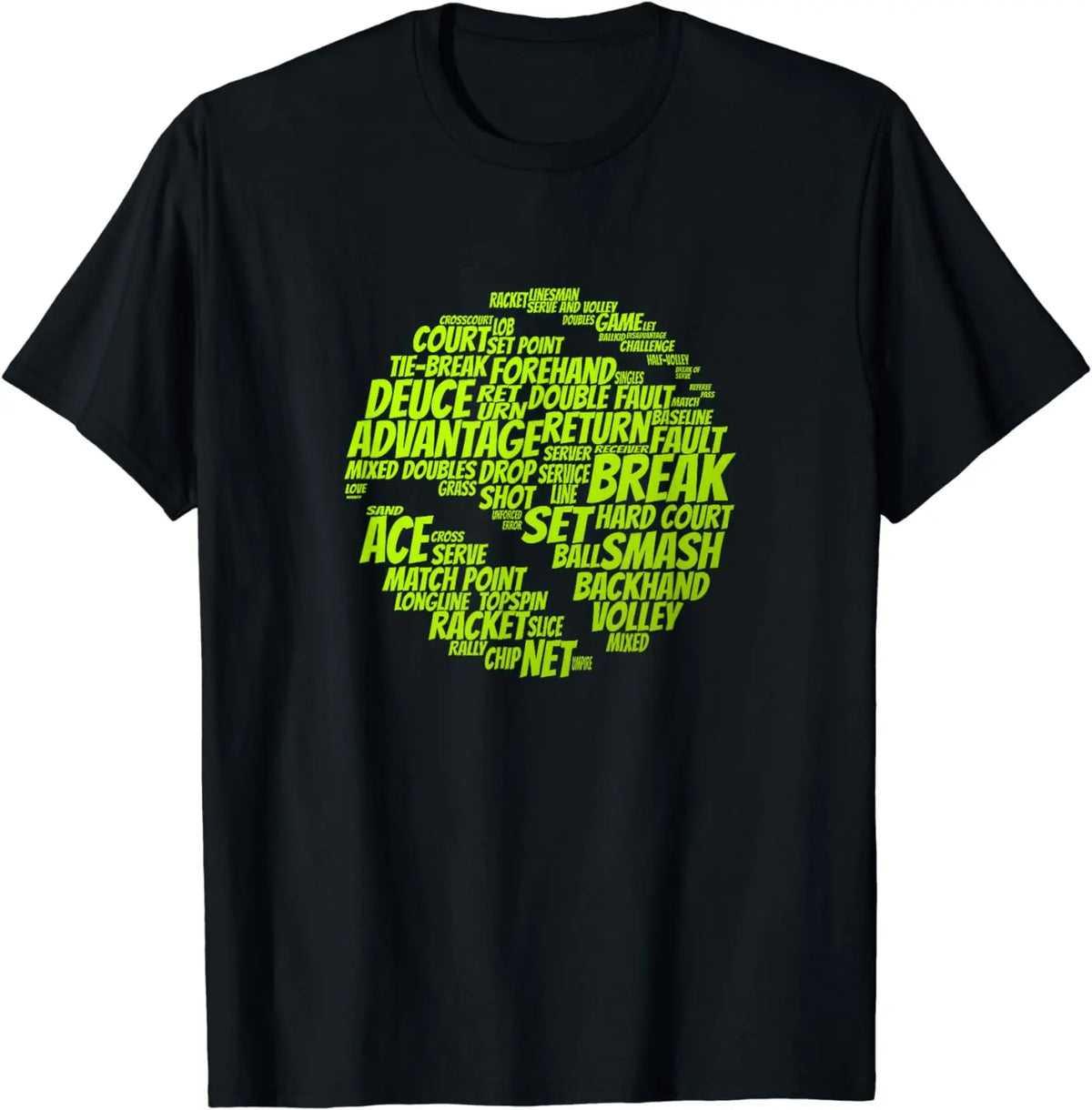 Tennis Terms Tennis Player Playing Tennis Ball T-Shirt  Graphic T Shirts  Men Clothing Tops Streetwear Camisetas