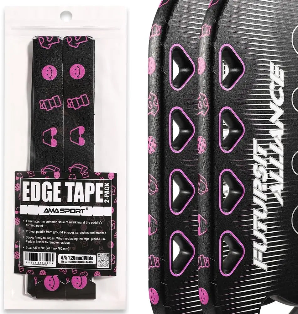 Pickleball Paddle Protection Tape New Color for 13mm/16mm/19mm Padel- 2 Units Pack Paddle Head Edge Guard- Pickleball Lead Tape