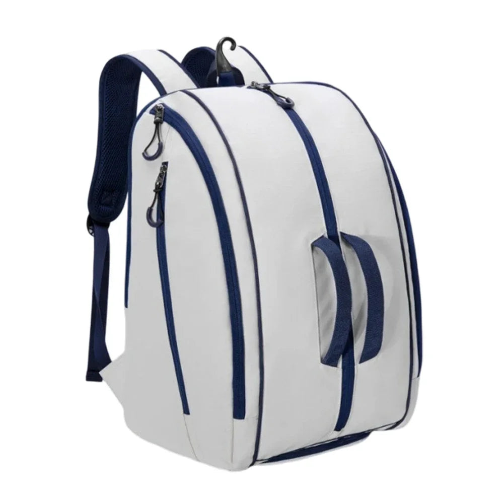 Pickleball Gear Backpack for Designed with Moisture-Absorbing Back Panel and Multiple Storage Sections for Tennis Equipment