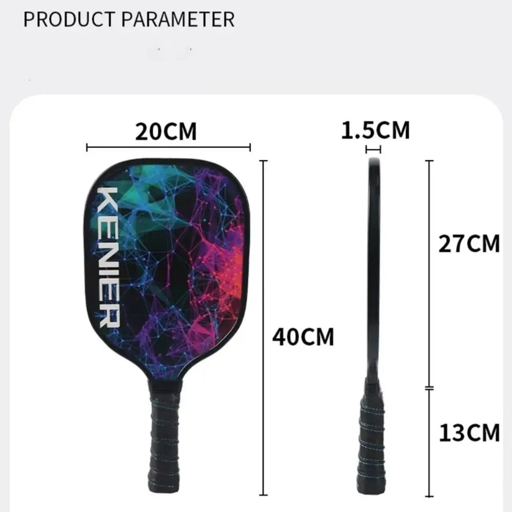 Shockproof Pickleball Paddles Set Non-slip Handle High Resilience Racquet Kit with 2 Rackets & 4 Pickleballs Balls