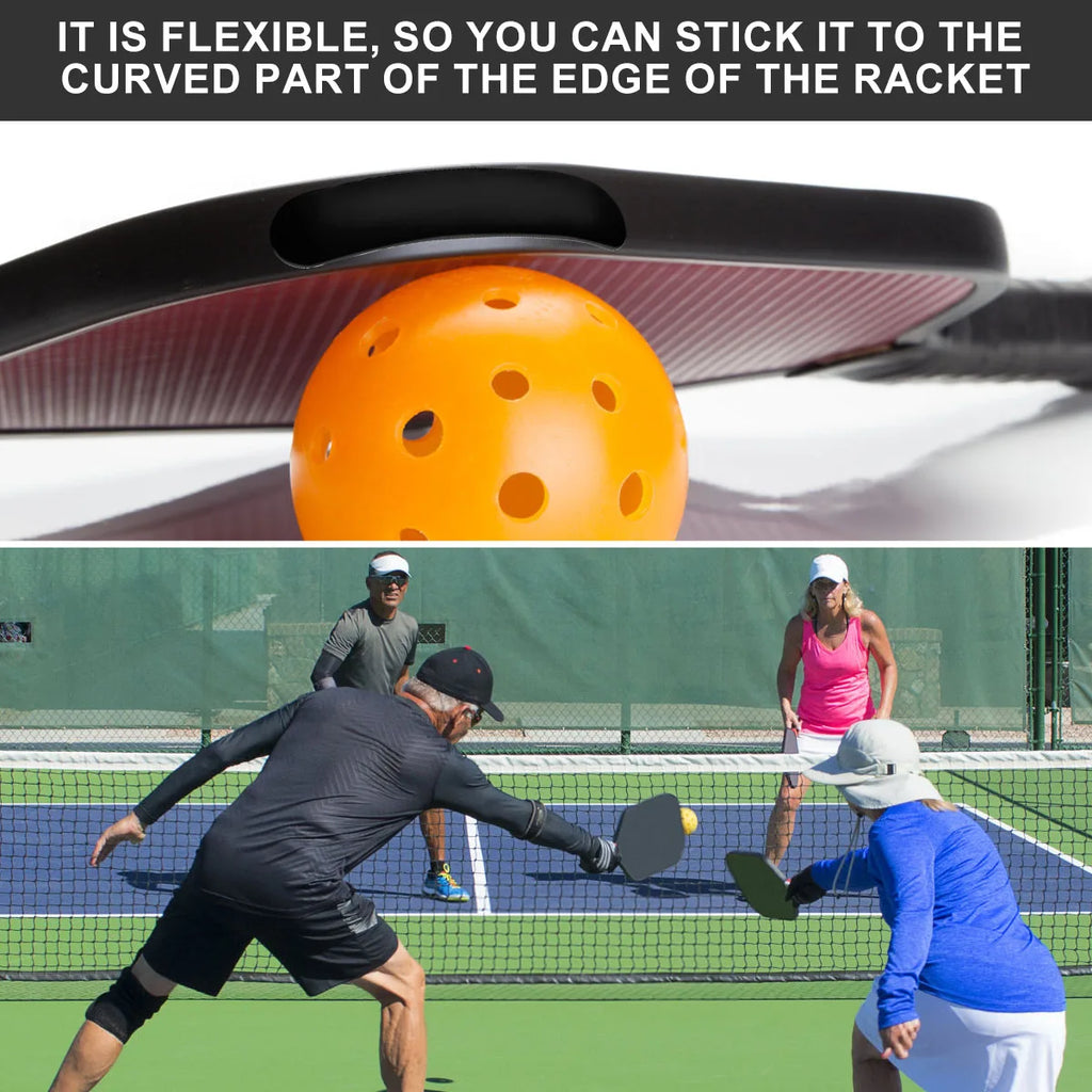 30Pcs Pickleball Lead Tape Weighted Flexible Adhesive Tape Bar Paddle Edge Guard Increase Power Swing Speed Pickleball Accessory