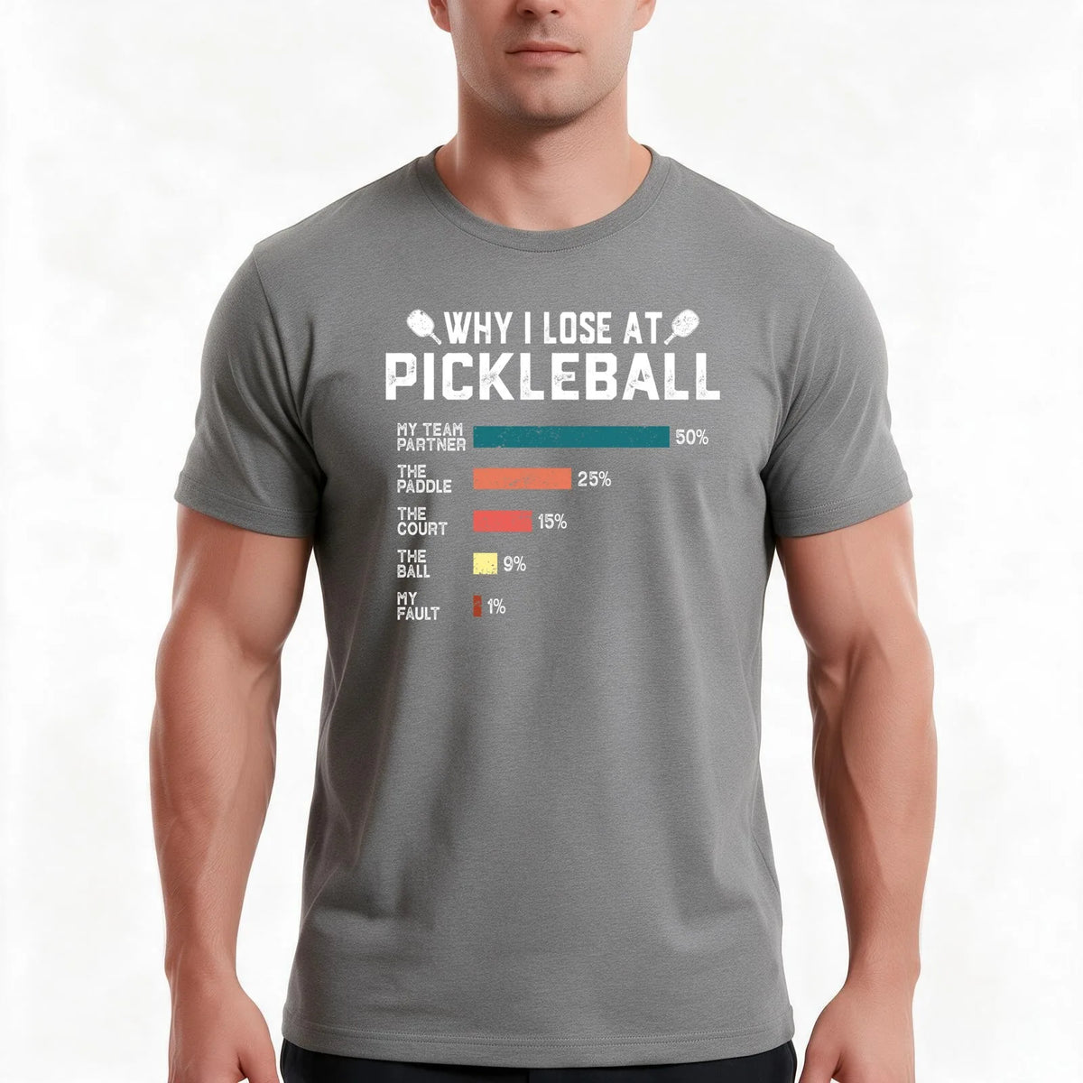"Why I Lose at Pickleball" Funny T-Shirt – Unisex Gift Tee