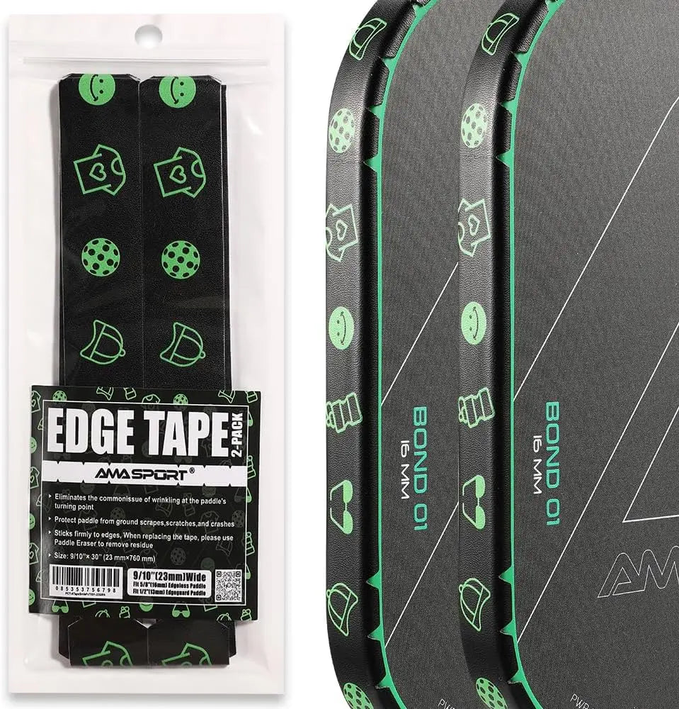 Pickleball Paddle Protection Tape New Color for 13mm/16mm/19mm Padel- 2 Units Pack Paddle Head Edge Guard- Pickleball Lead Tape