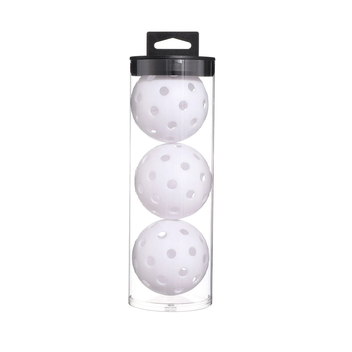 4 Pcs Rotomolded 40‑Hole Pickleball 74mm Hole Ball With Plastic Bucket Packaging For Outdoor Sports Training