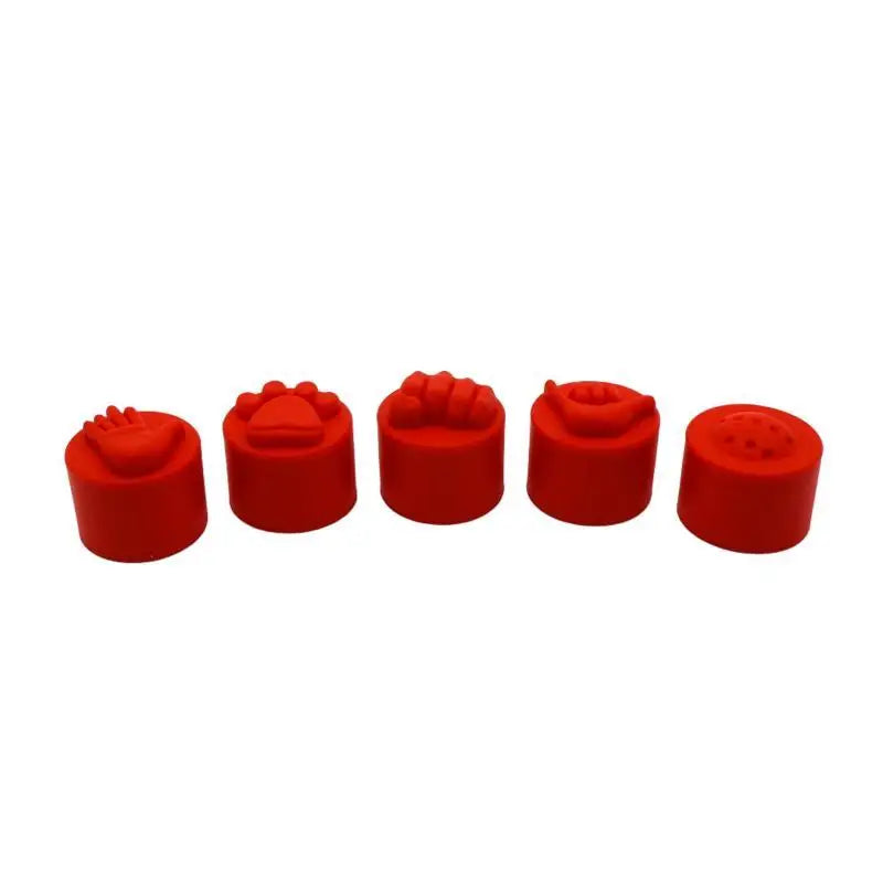 5pcs Color-Coded Pickleball Paddle End Caps Suitable For Paddles, Hot- Durable Balance Enhancing Handle Tips With Slap Cap