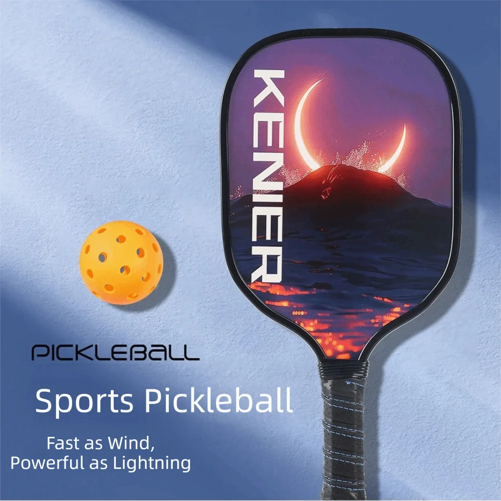 Shockproof Pickleball Paddles Set Non-slip Handle High Resilience Racquet Kit with 2 Rackets & 4 Pickleballs Balls