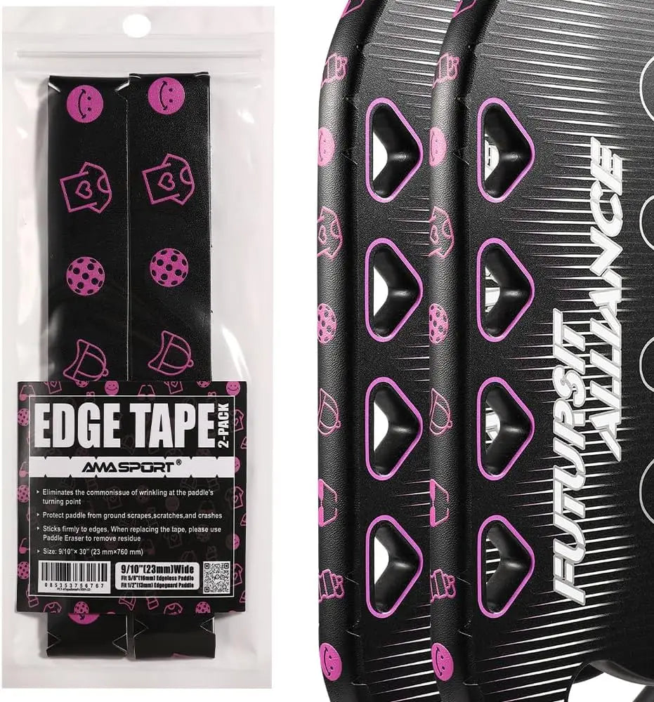 Pickleball Paddle Protection Tape New Color for 13mm/16mm/19mm Padel- 2 Units Pack Paddle Head Edge Guard- Pickleball Lead Tape