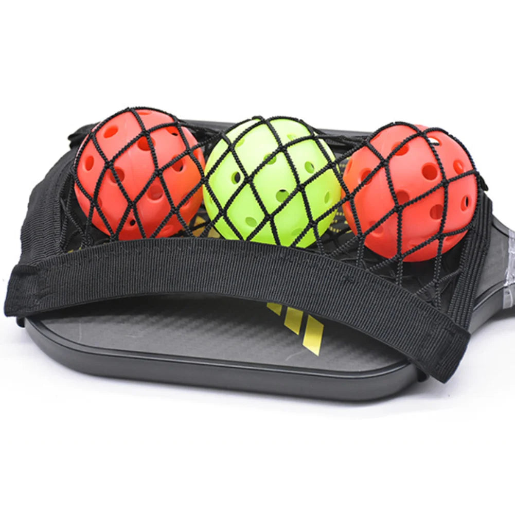 Competition Use Court Side Storage 52*16cm Pickleball Mesh Bag Lightweight Competition Gear Bag Sturdy Clip-on Design