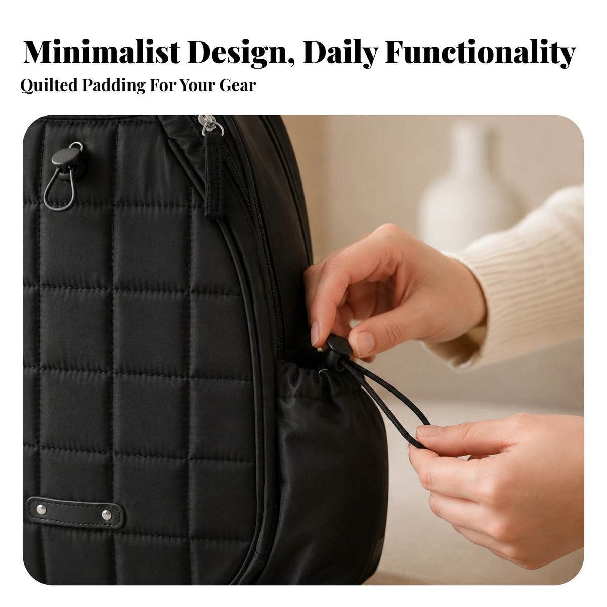 Sports Gear Bag Zippered Pickleball Gear Bag for Casual Outings, Everyday Organization