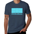 Pickleball Court Gear Light Blue T-Shirt Plus Size Short Sleeve T-Shirt