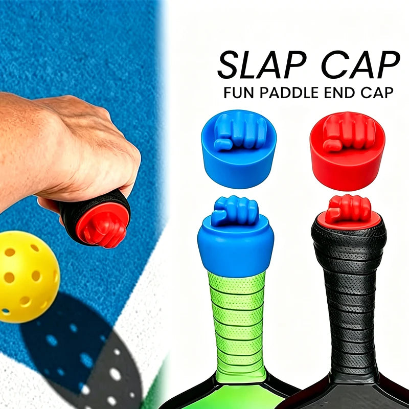5pcs Color-Coded Pickleball Paddle End Caps Suitable for Paddles, Hot- Durable Balance Enhancing Handle Tips with Slap Cap, Comp