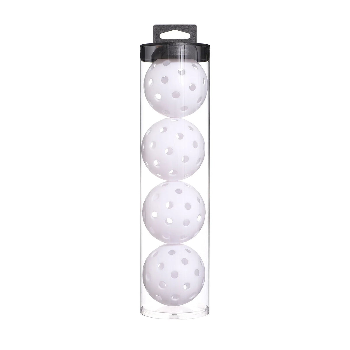 4 Pcs Rotomolded 40‑Hole Pickleball 74mm Hole Ball With Plastic Bucket Packaging For Outdoor Sports Training