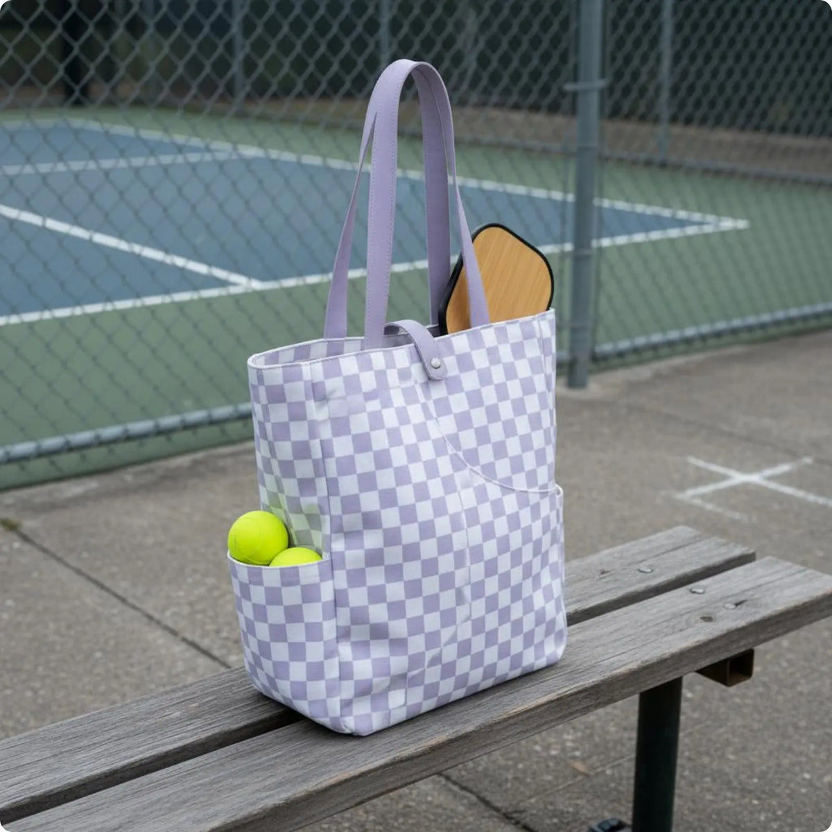 Pickleball Paddle Tote Multiple Pockets Tennis Tote Bag Tennis Racket Storage Bag Strong Protection Sports Gear for Travel