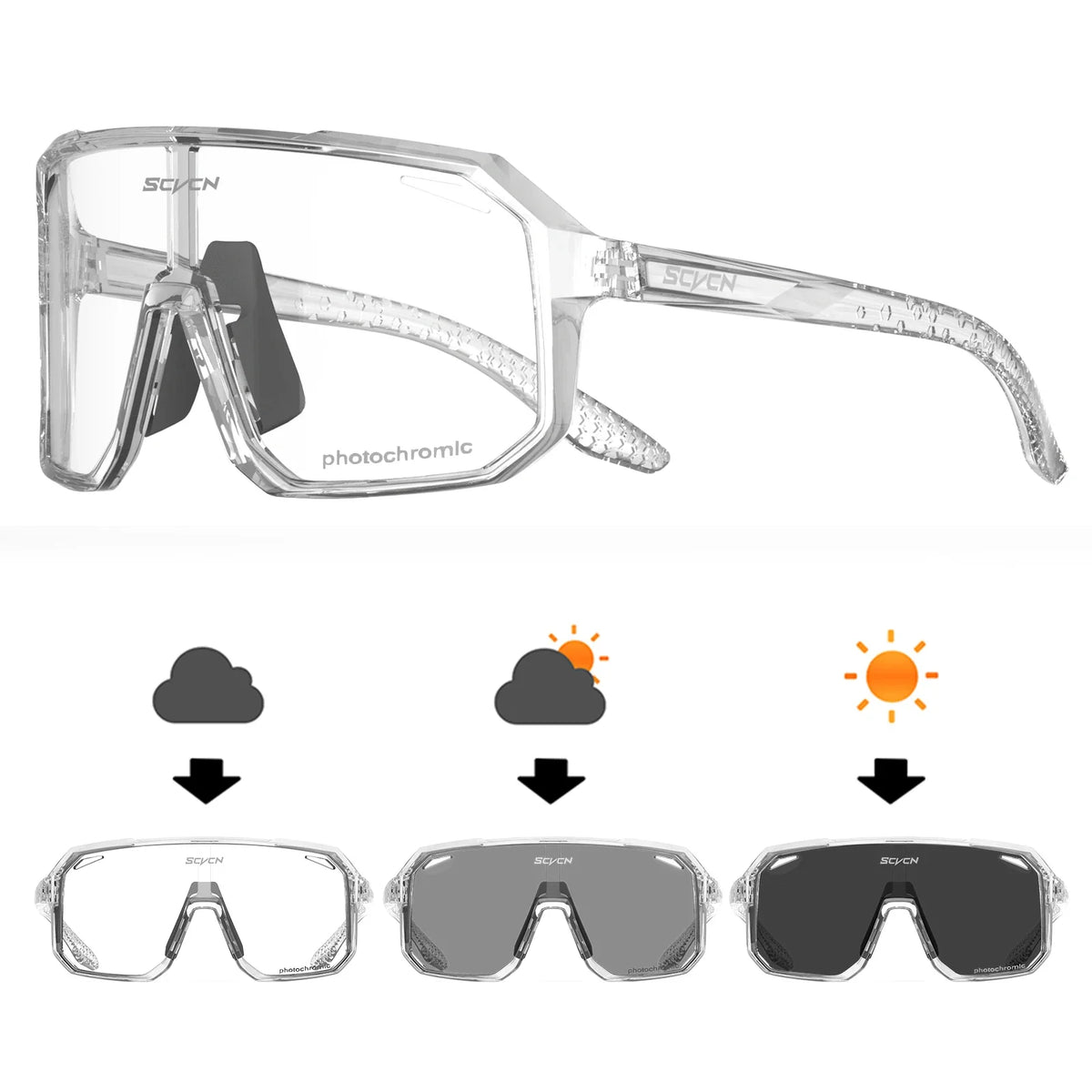 SCVCN New Outdoor Road Riding Cycling Sunglasses Sports Running Goggles Men's Mtb Bicycle Glasses Women Cycling Climbing Eyewear