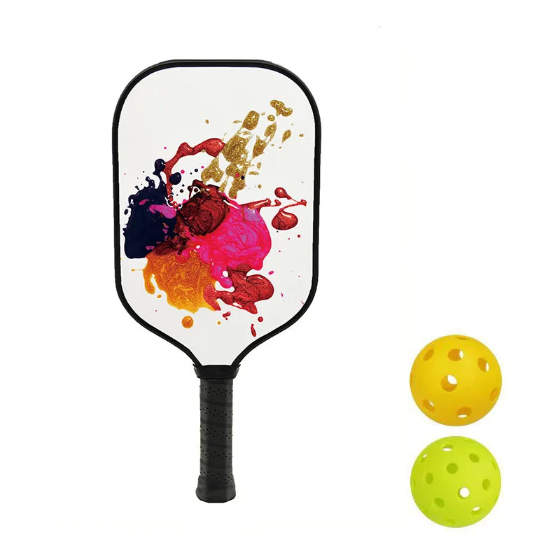 Pickleball Paddles Glass Fibre Surface With 2 Pickleballs Kit Honeycomb Core Pickleball Paddle Racket Indoor Outdoor Exercise
