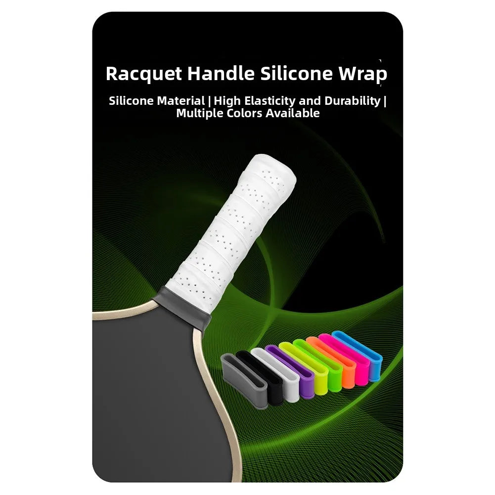 Tennis Racket Grip Rings Pickleball Paddle Grip Tape Silicone Pickleball Tennis Grip Finishing Rings Tennis Accessories ﻿