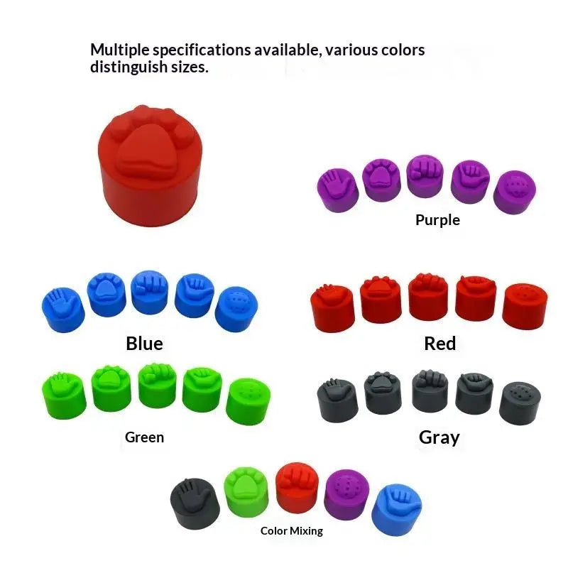 5pcs Color-Coded Pickleball Paddle End Caps Suitable For Paddles, Hot- Durable Balance Enhancing Handle Tips With Slap Cap