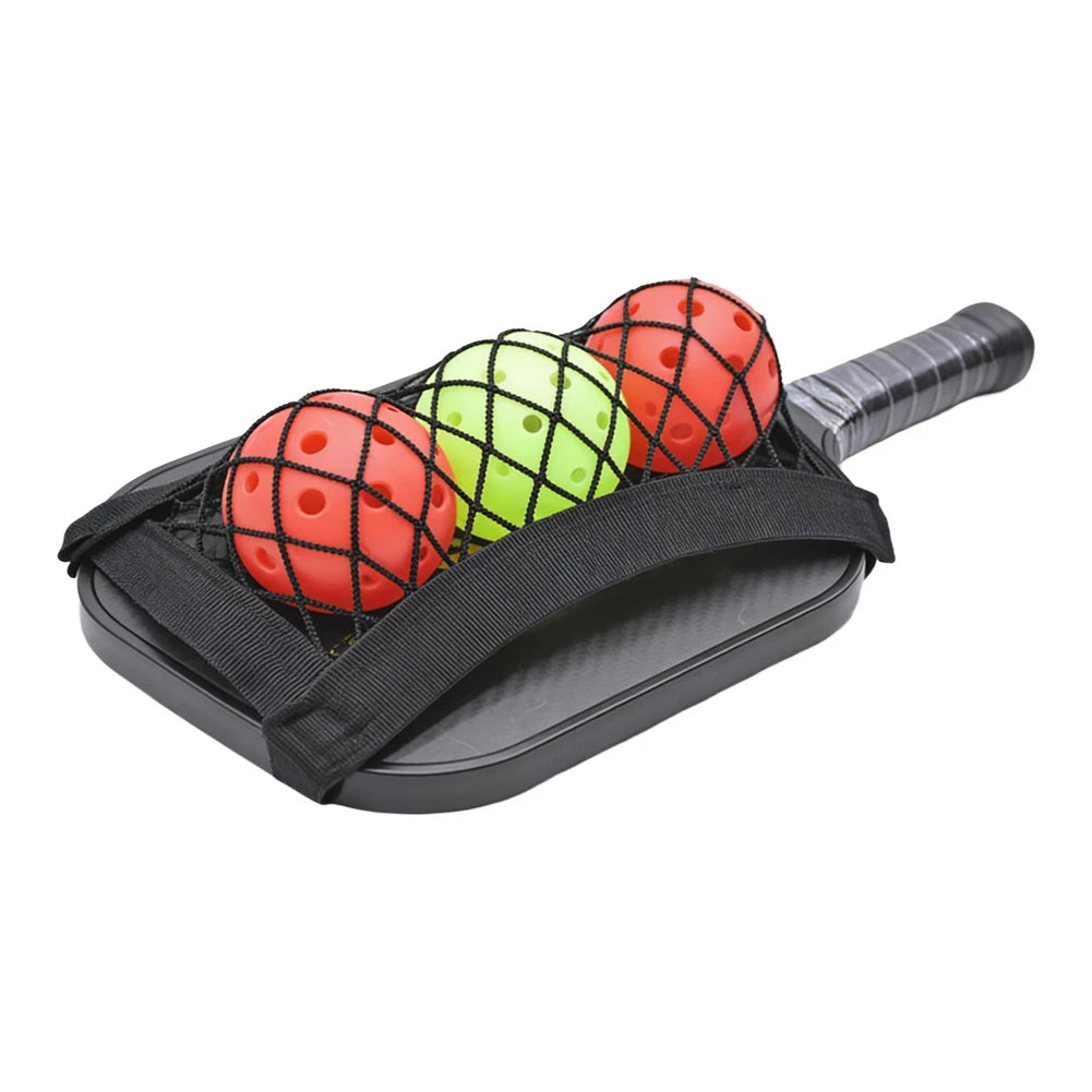 Competition Use Court Side Storage 52*16cm Pickleball Mesh Bag Lightweight Competition Gear Bag Sturdy Clip-on Design