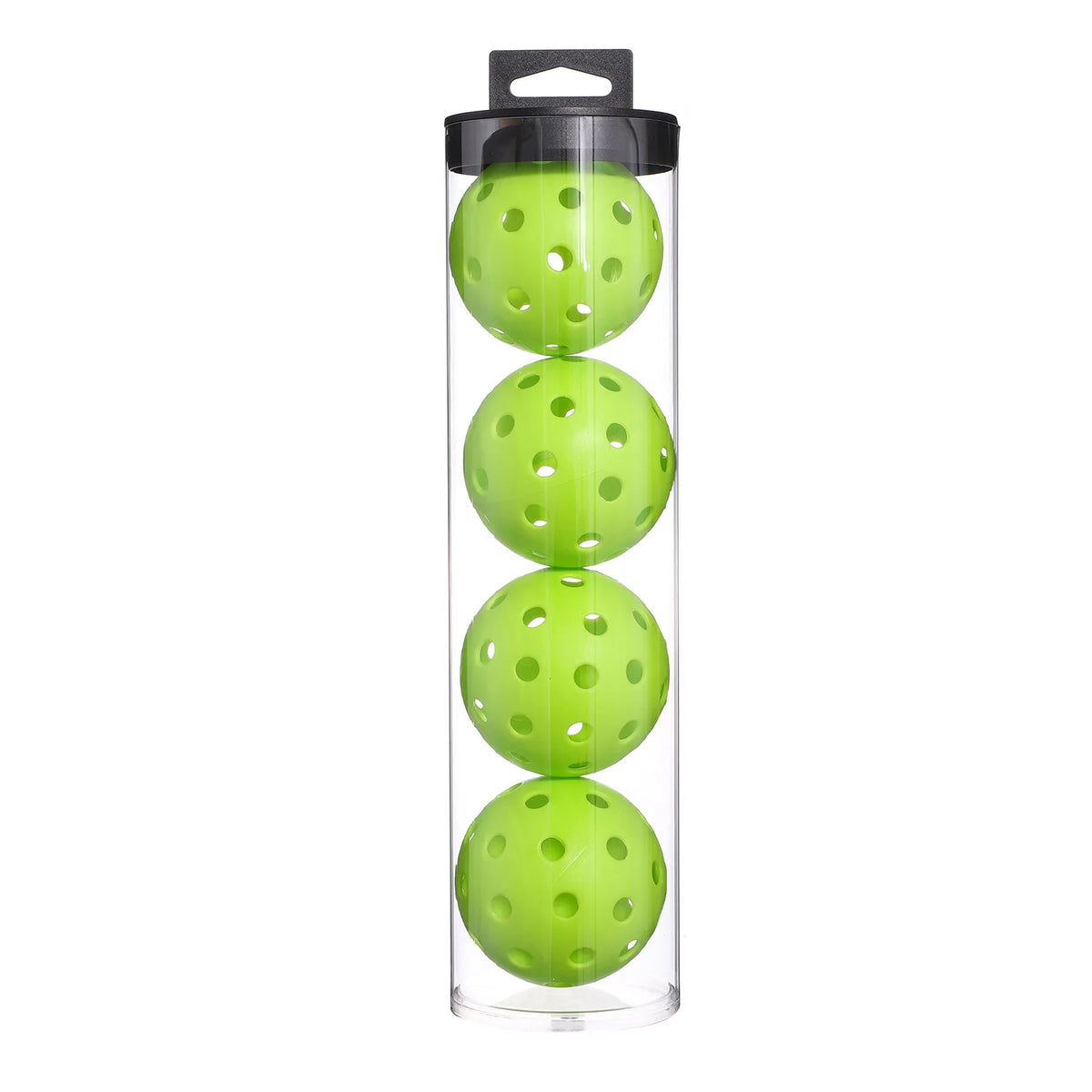 4 Pcs Rotomolded 40‑Hole Pickleball 74mm Hole Ball With Plastic Bucket Packaging For Outdoor Sports Training