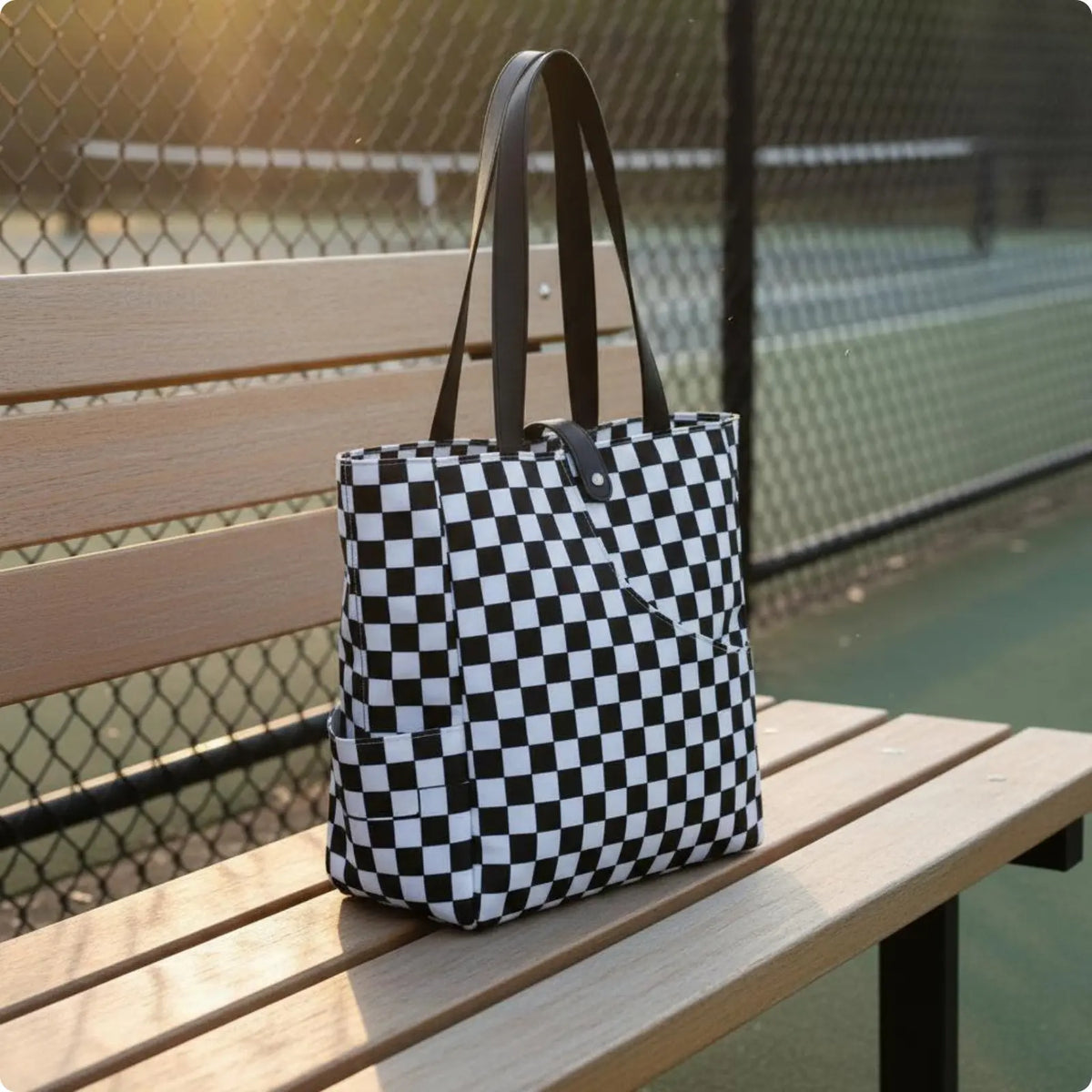 Pickleball Paddle Tote Multiple Pockets Tennis Tote Bag Tennis Racket Storage Bag Strong Protection Sports Gear for Travel