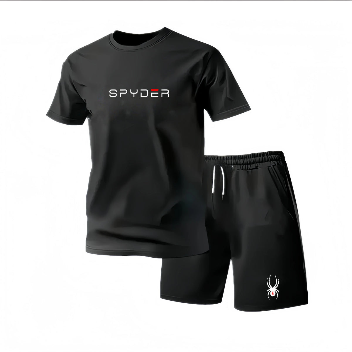 New Summer Sportswear Men's Suit Fashion Two-Piece Sports Fitness Running Casual Quick Drying Short Sleeved Shorts Set Men