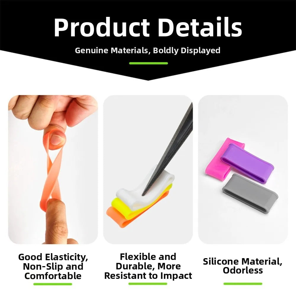 Tennis Racket Grip Rings Pickleball Paddle Grip Tape Silicone Pickleball Tennis Grip Finishing Rings Tennis Accessories ﻿