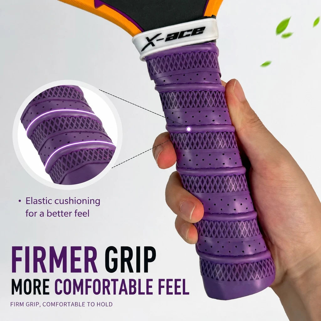 X-ACE 2Pcs Pickleball Overgrip, Breathable Sweat Absorbing Anti-Slip Shock Absorption Grip Tape for Pickleball Padel Racket