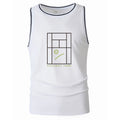 Men's Pickleball Sleeveless Tank Top Lightweight Quick Dry Regular Fit Stretchy Athletic Gym Summer Casual Daily Sports Wear Top