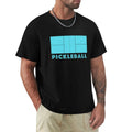 Pickleball Court Gear Light Blue T-Shirt Casual Basic Short Sleeve T-Shirt