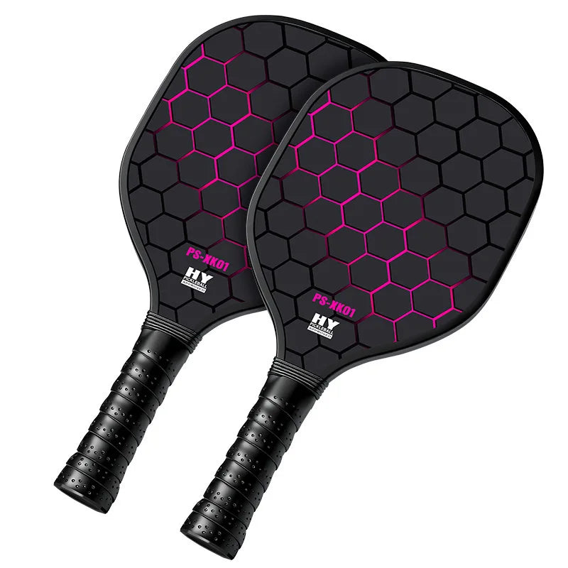 Fiberglass Pickleball Paddle Set With Ball Large Sweet Area Professional Pickleball Racket For Adults Outdoor Indoor Training