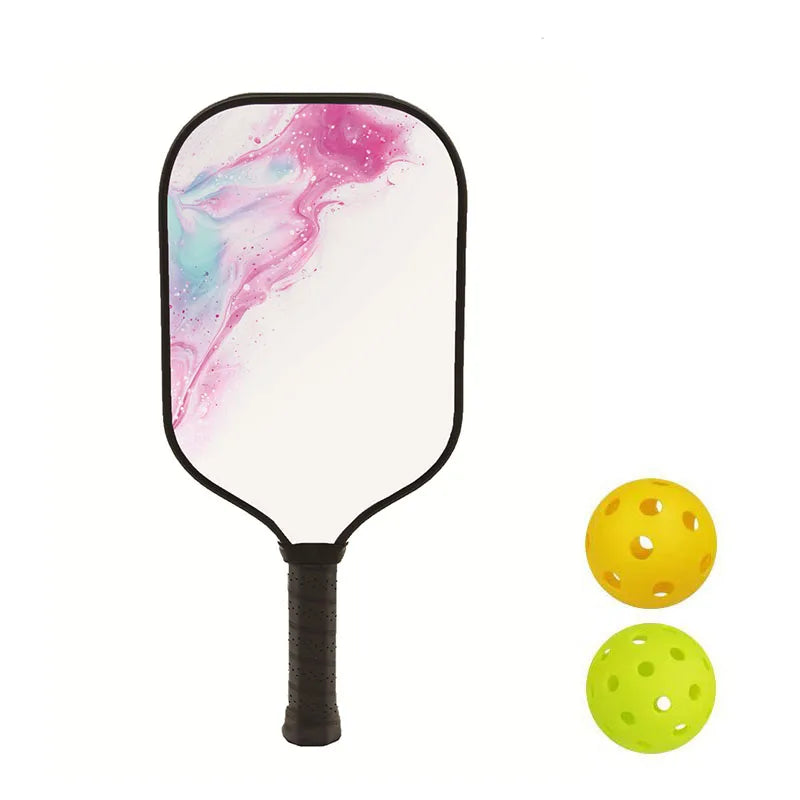 Pickleball Paddles Glass Fibre Surface With 2 Pickleballs Kit Honeycomb Core Pickleball Paddle Racket Indoor Outdoor Exercise