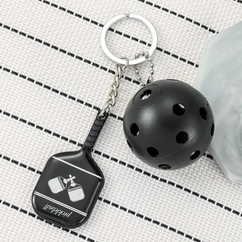 Pickleball keychain For Sports Lovers Bags Wallets Car Key Pendants Cute Mini Pickleball Keychain Gifts