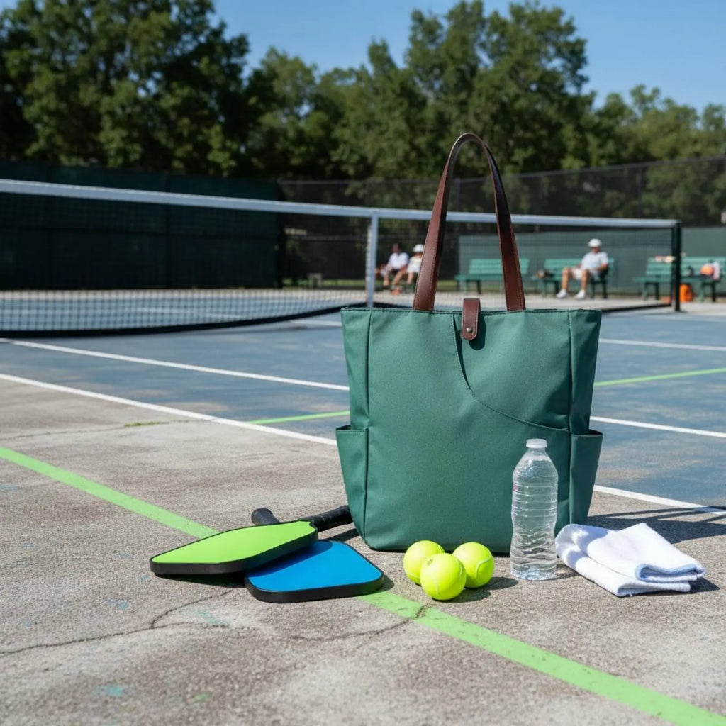 Pickleball Paddle Tote Multiple Pockets Tennis Tote Bag Tennis Racket Storage Bag Strong Protection Sports Gear for Travel