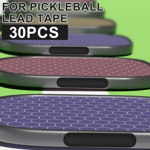 30Pcs Pickleball Lead Tape Weighted Flexible Adhesive Tape Bar Paddle Edge Guard Increase Power Swing Speed Pickleball Accessory