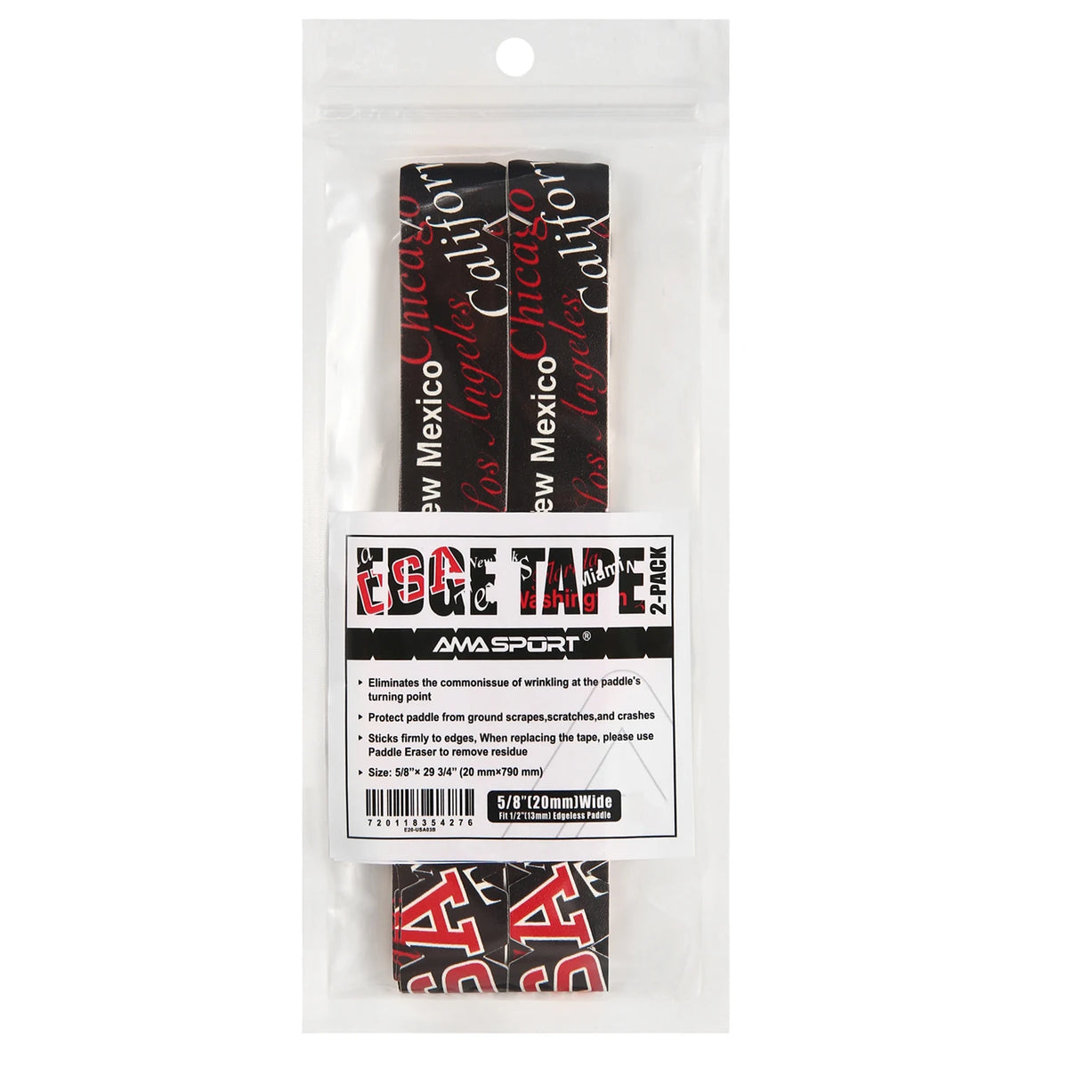 Pickleball Paddle Protection Tape New Color for 13mm/16mm/19mm Padel- 2 Units Pack Paddle Head Edge Guard- Pickleball Lead Tape